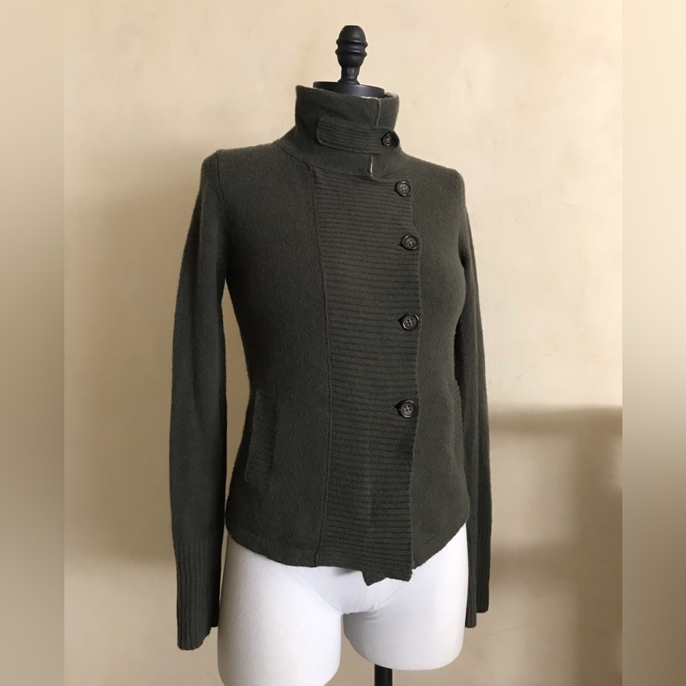 Vintage Banana Republic Dark Olive Lamb Wool Sweater